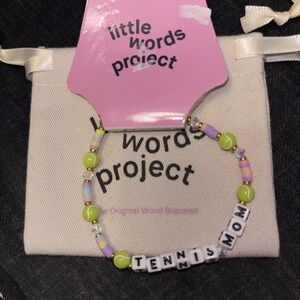 Little Words Project Tennis Mom Bracelet With Little Bag - New